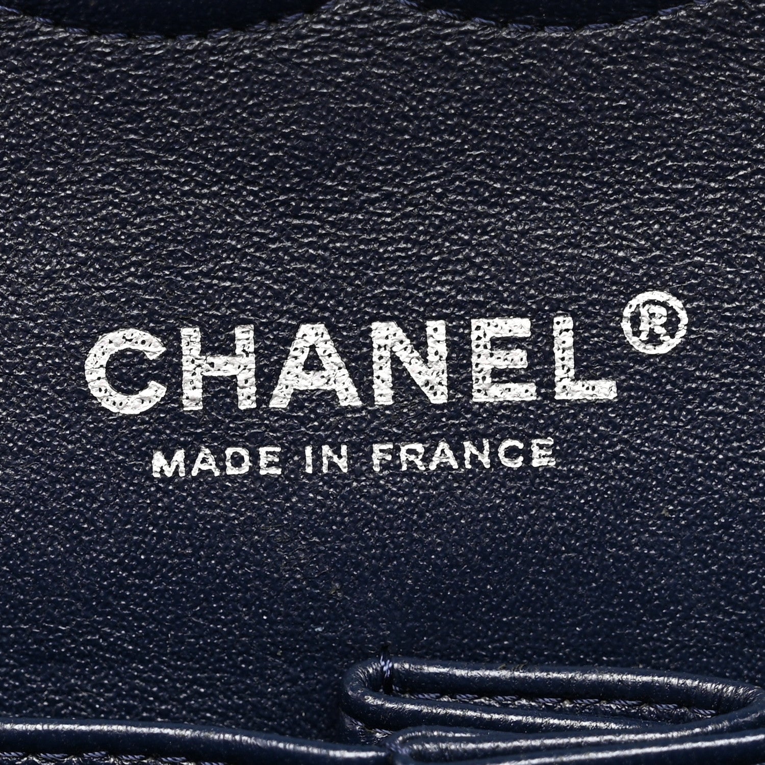 Caviar Quilted Medium Double Flap Navy
