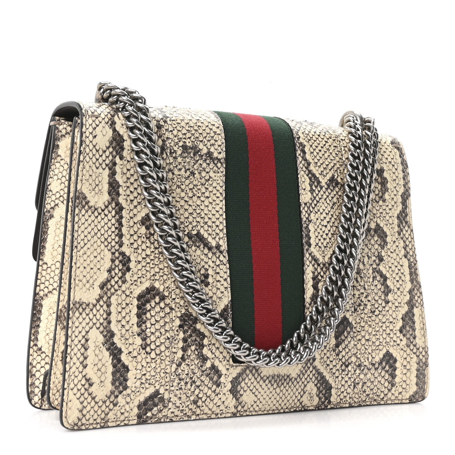 Snakeskin Web Medium Dionysus Shoulder Bag Natural