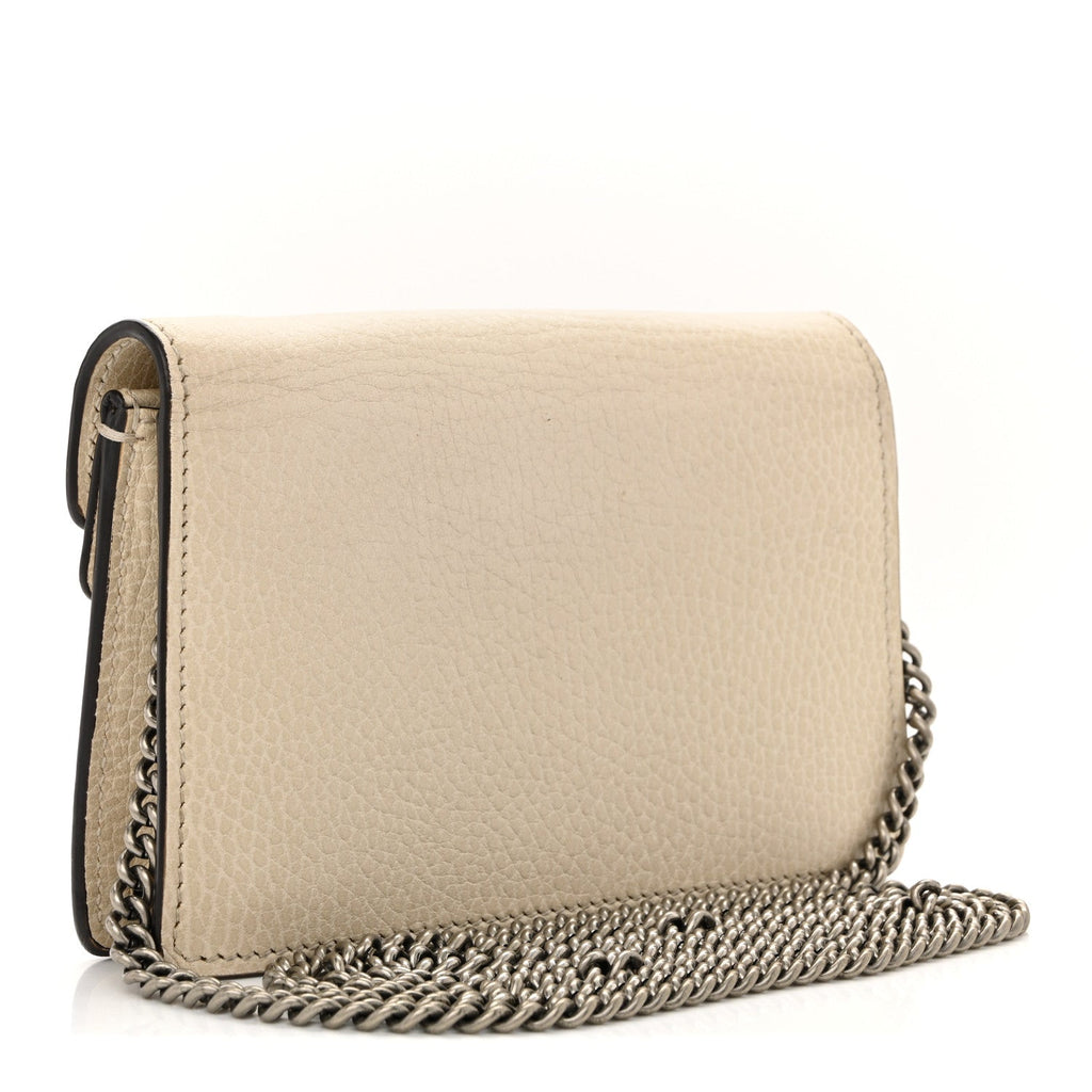 Dollar Calfskin Crystal Super Mini Dionysus Shoulder Bag Mystic White Black Diamond