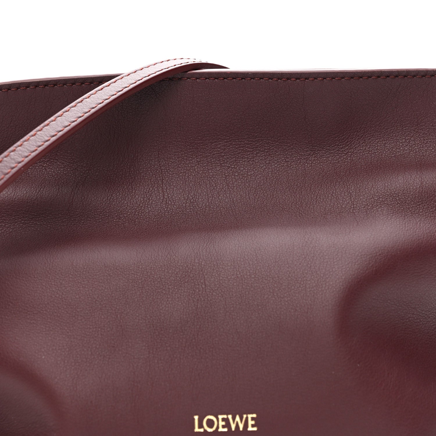 Calfskin Mini Flamenco Knot Clutch Dark Burgundy