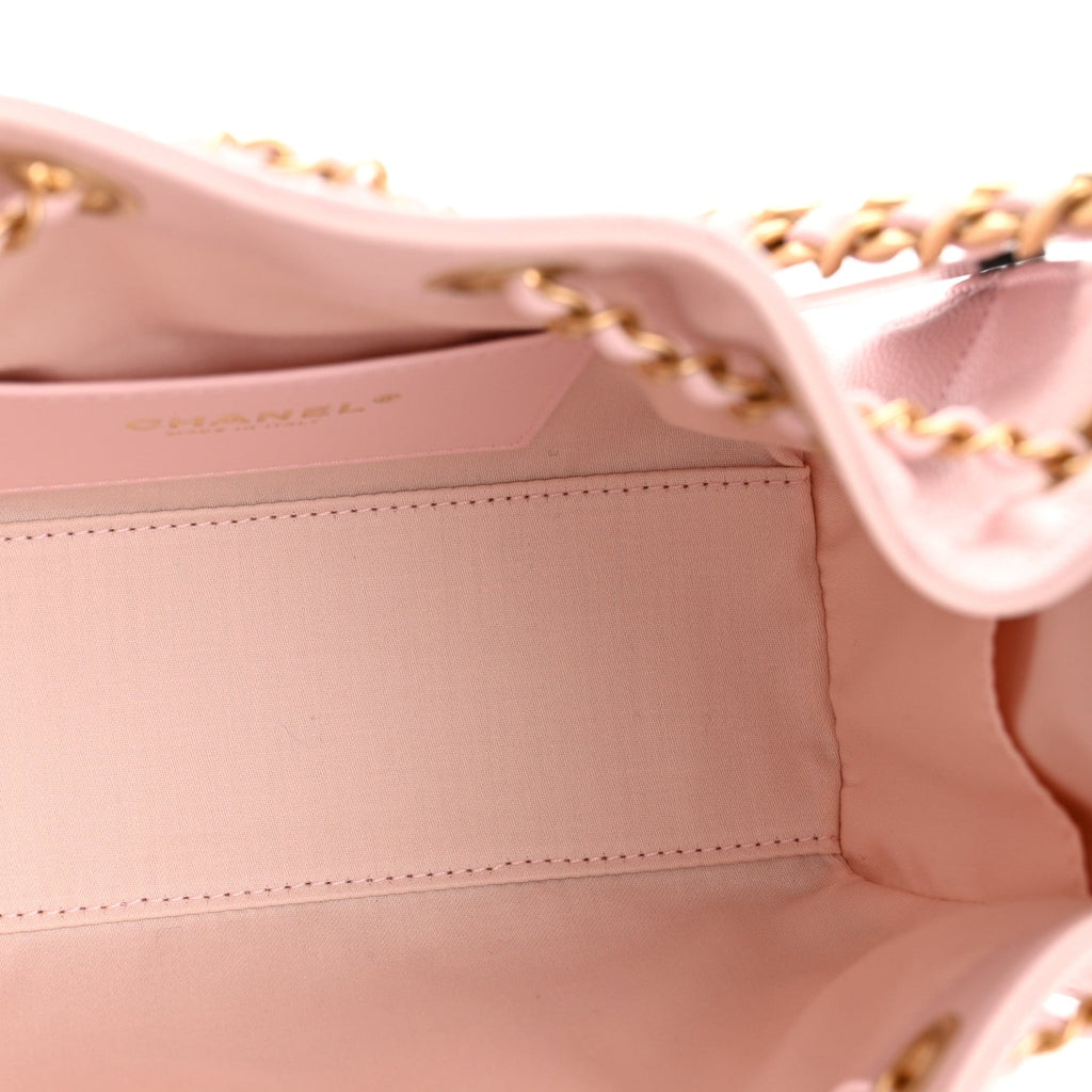 Caviar Quilted Mini Chanel 25 Handbag Light Pink