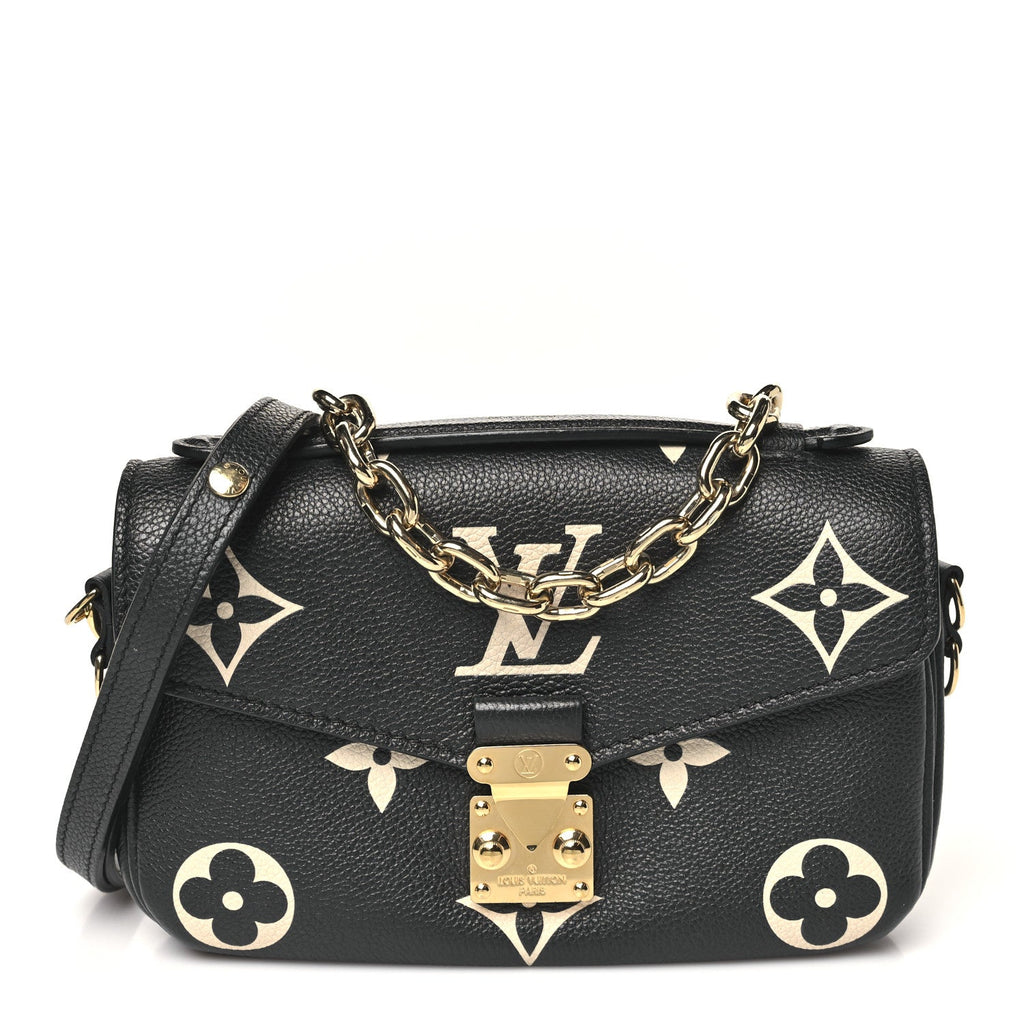 Empreinte Monogram Giant Pochette Metis East West Black Beige