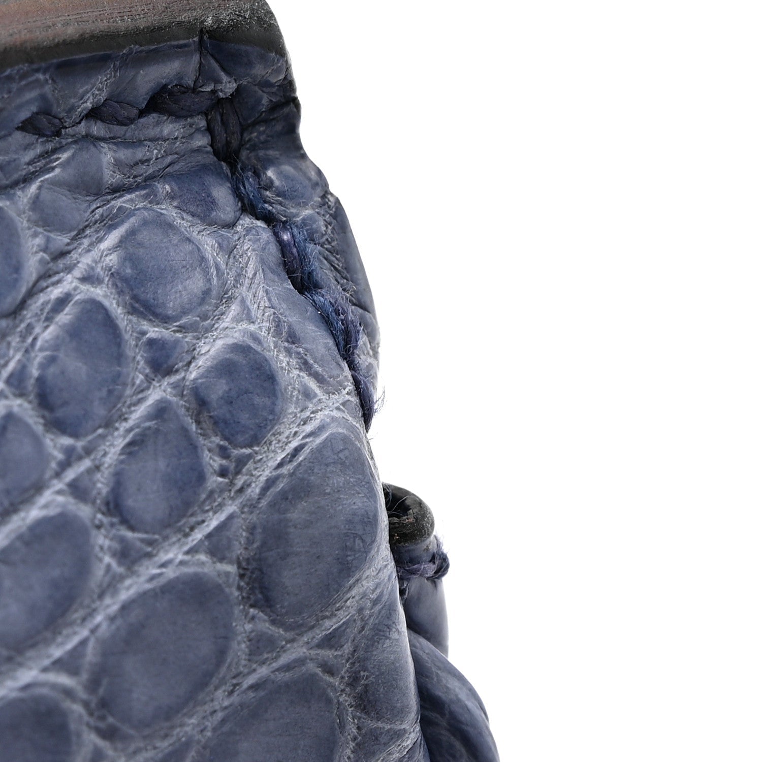 Matte Porosus Crocodile 18K White Gold Diamond Birkin 35 Bleu Brighton