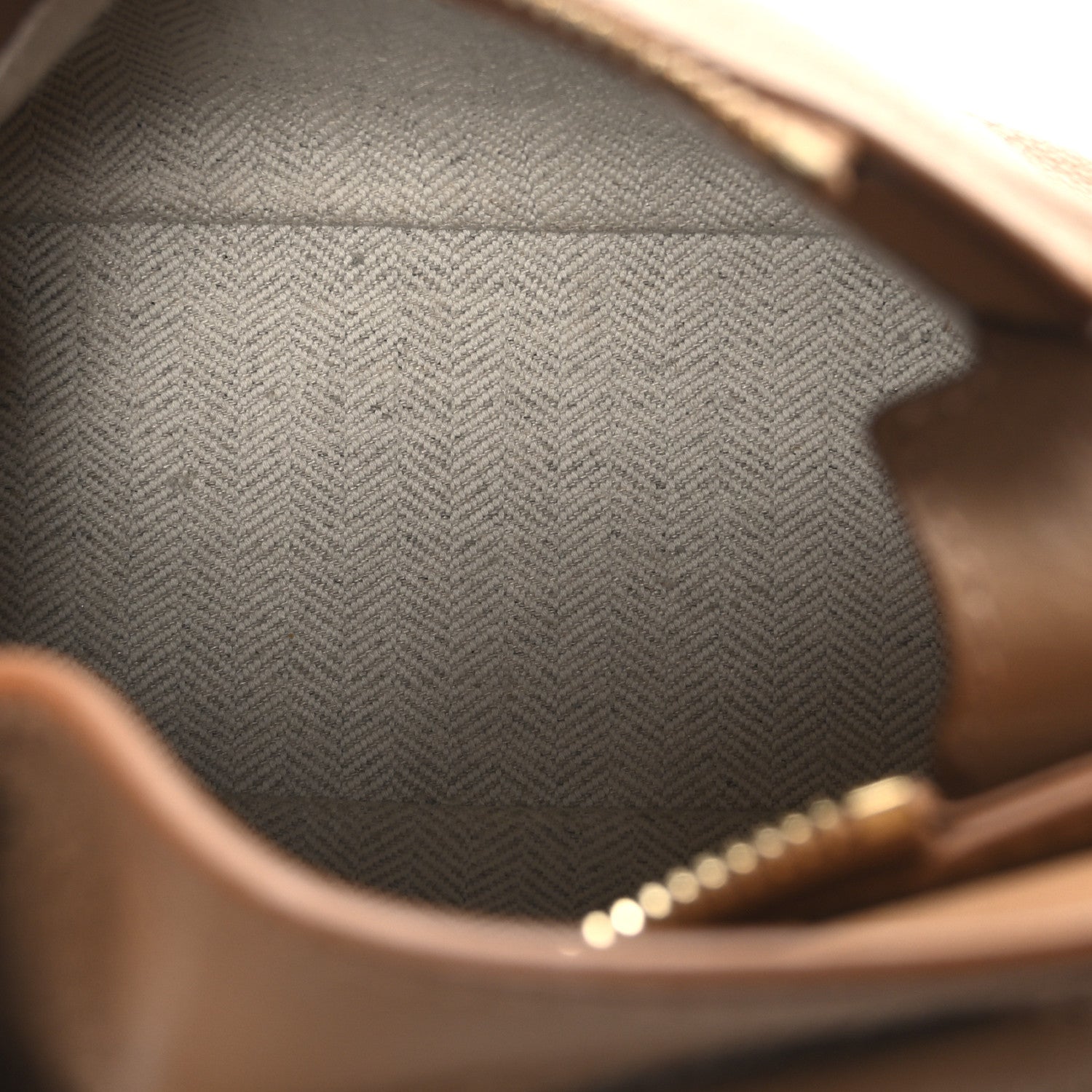 Soft Grained Calfskin Mini Puzzle Edge Toffee