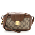 GG Supreme Monogram Mini Clasp Bag Beige Brown
