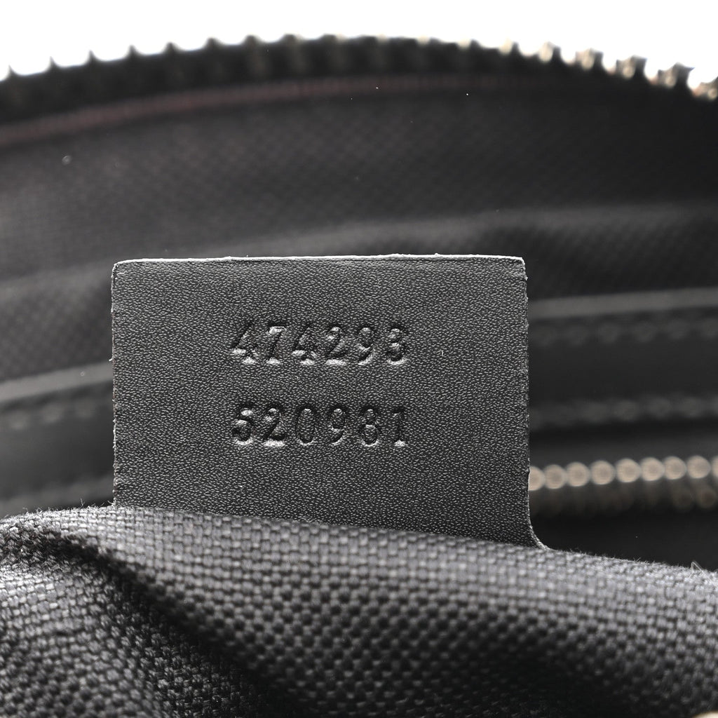 Soft GG Supreme Monogram Web Belt Bag Black Grey