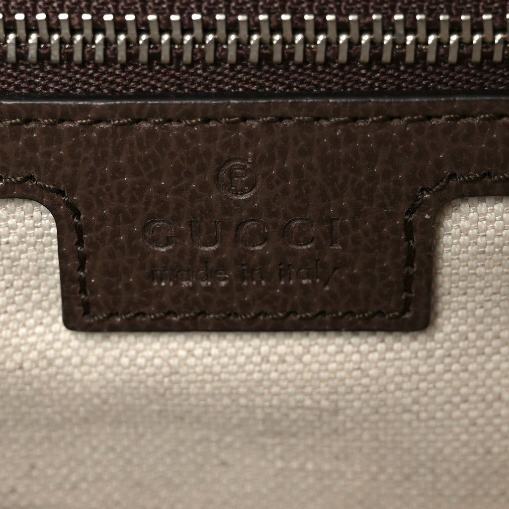 GG Supreme Web Monogram Textured Dollar Calfskin Dionysus Small Shoulder Bag Beige Ebony New Acero