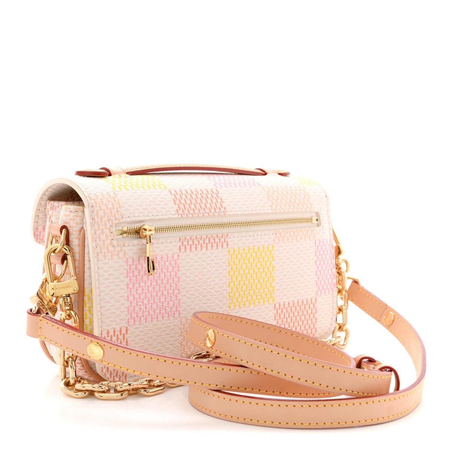 Damier Giant Pochette Metis East West Peach