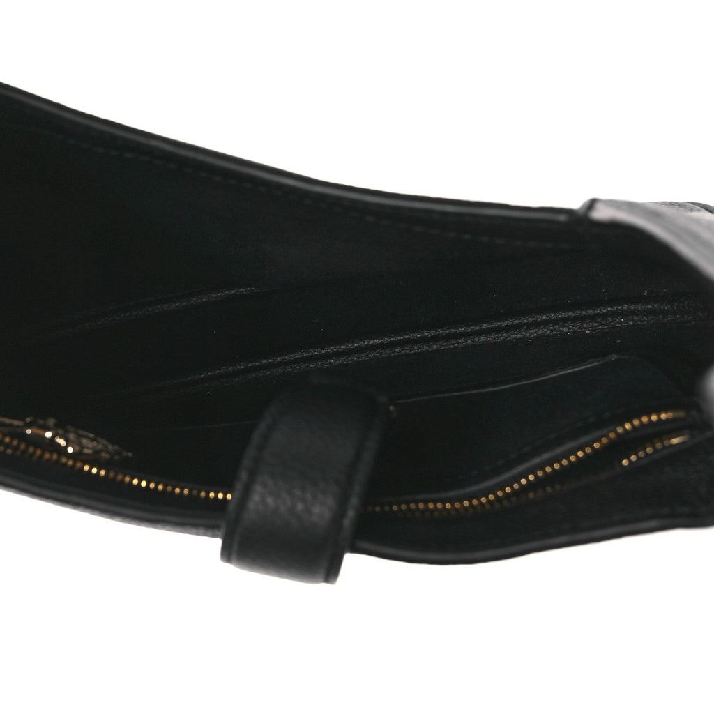 Grained Calfskin Web Medium Jackie 1961 Hobo Black