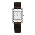Stainless Steel Alligator Diamond Bezel Mother of Pearl 23mm Cape Cod Quartz Watch Gris Elephant