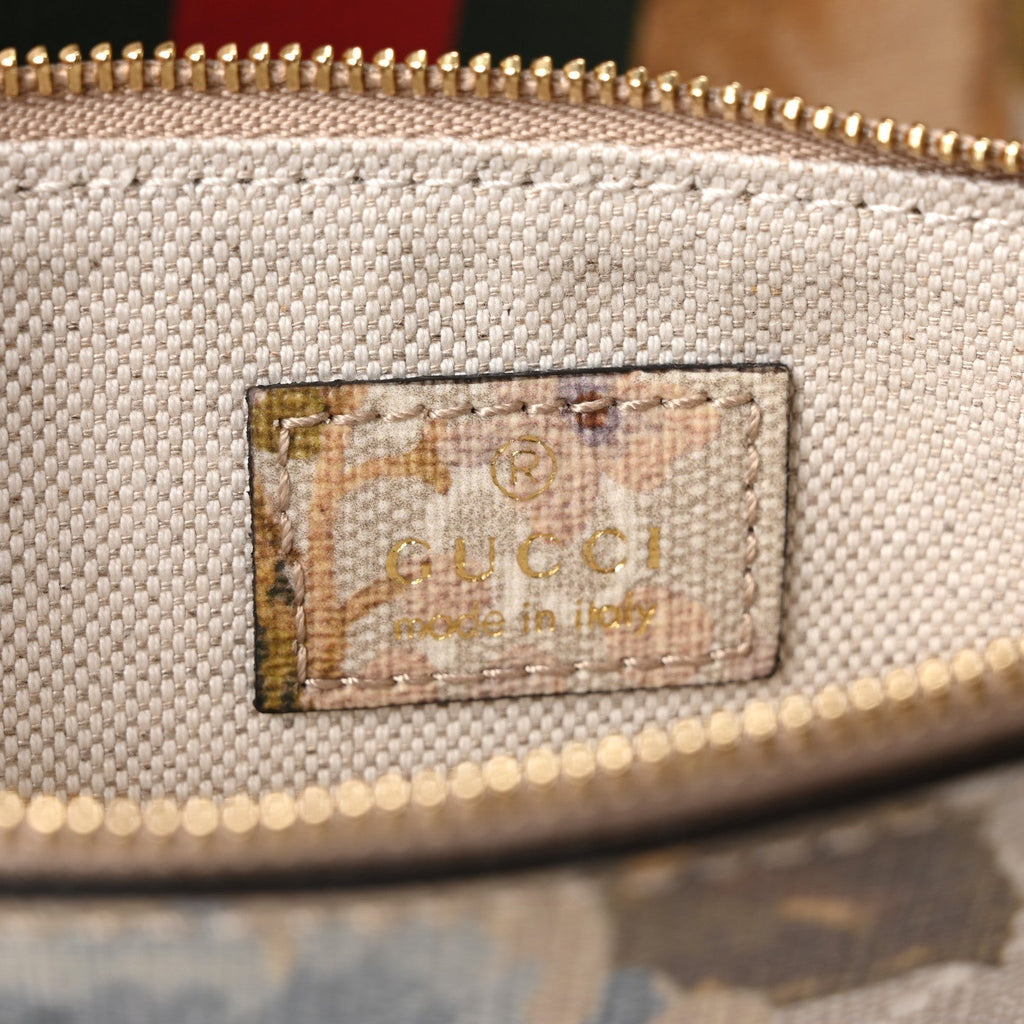 GG Supreme Monogram Water Flora Web Large Ophidia Tote Beige White Multicolor