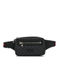 Soft GG Supreme Monogram Web Belt Bag Black Grey