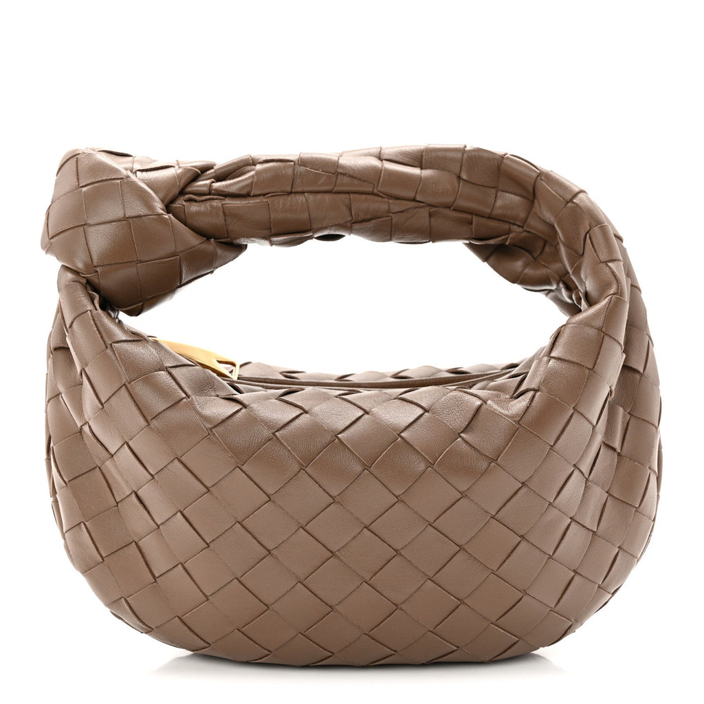 Nappa Intrecciato Mini Jodie Dark Taupe