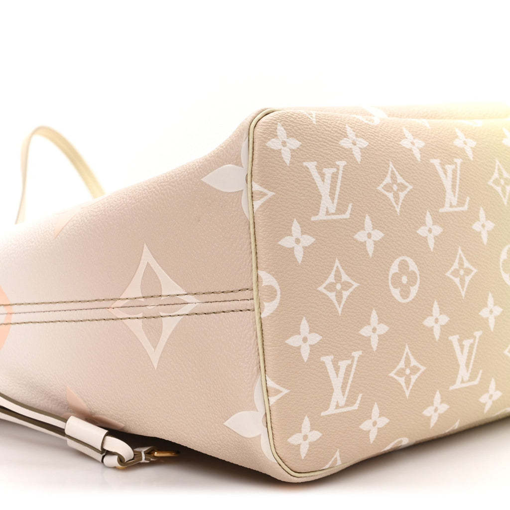 Monogram Giant Spring In The City Neverfull MM Sunset Kaki