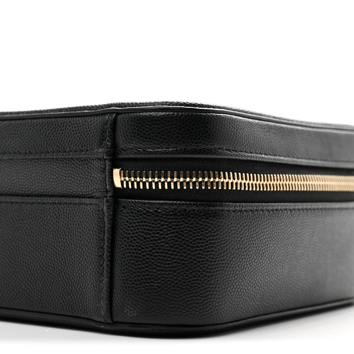 Caviar Quilted Medium CC Filigree Vanity Case Black