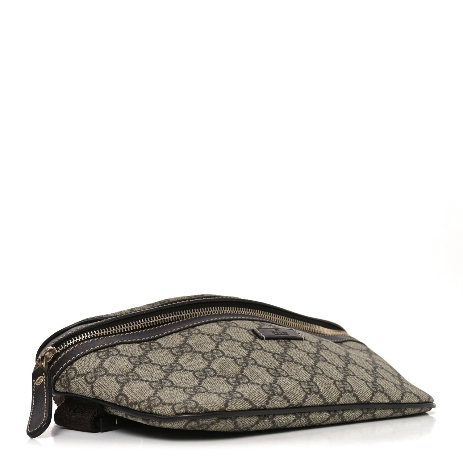 GG Supreme Monogram Belt Bag Dark Brown