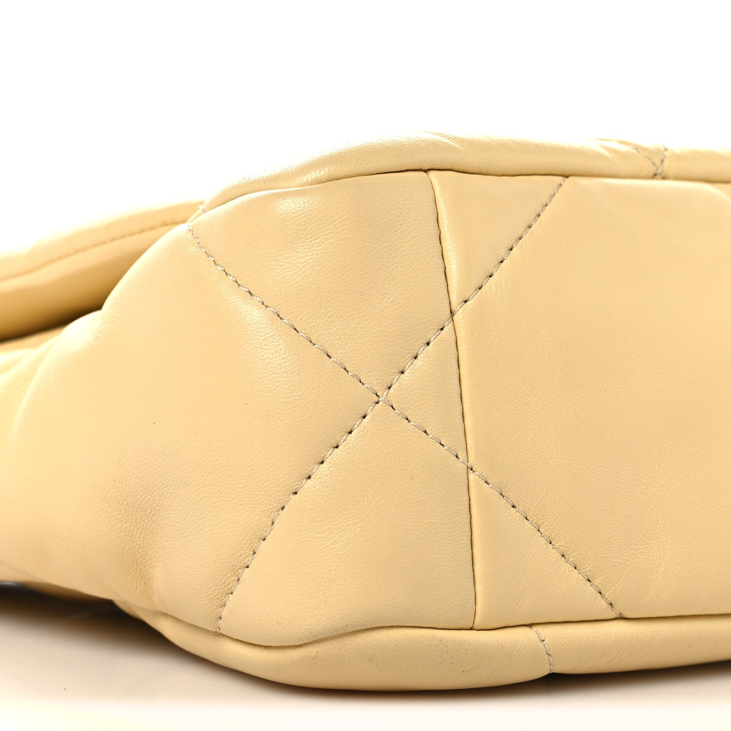 Lambskin Quilted Medium Chanel 19 Flap Yellow
