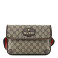 GG Supreme Monogram Neo Vintage Web Belt Bag Brown