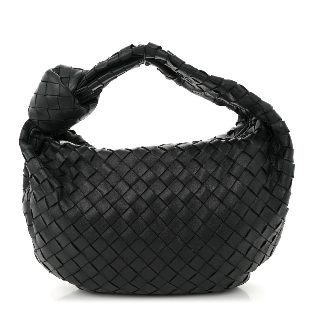 Nappa Intrecciato Teen Jodie Hobo Black