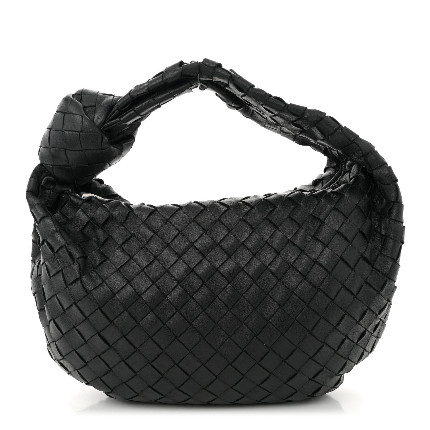 Nappa Intrecciato Teen Jodie Hobo Black