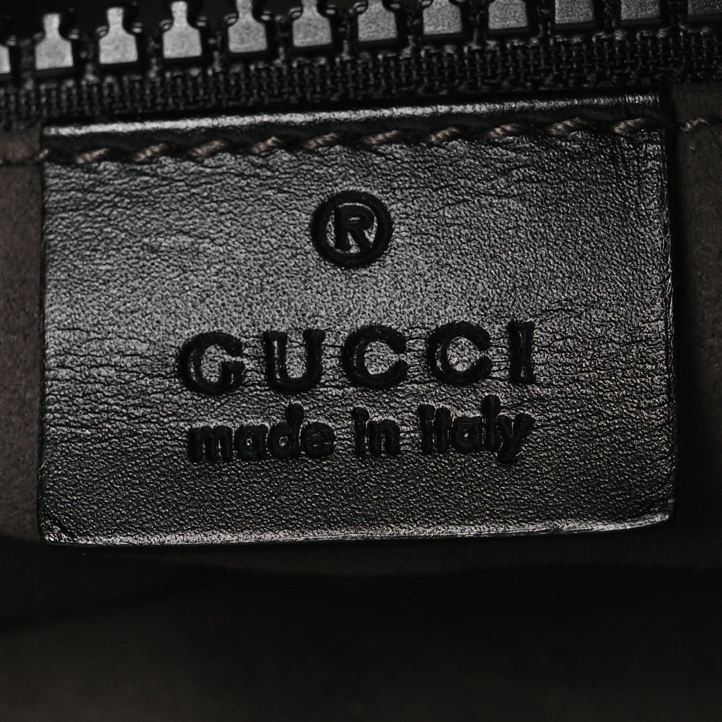 GG Supreme Monogram Flat Messenger Bag Black