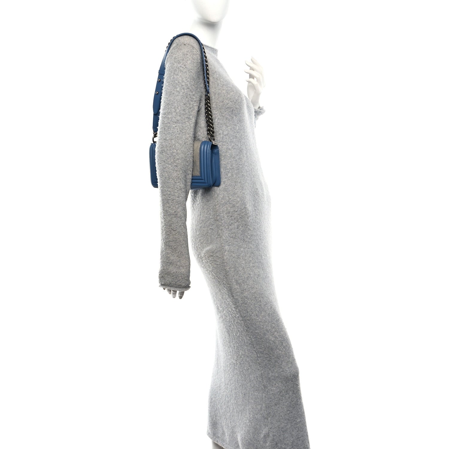 Galuchat Stingray Small Boy Flap Blue