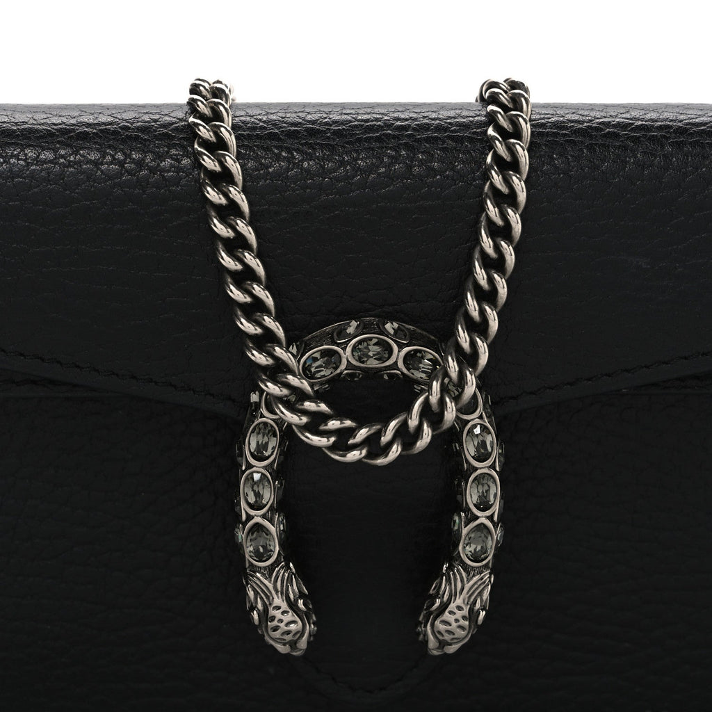 Calfskin Super Mini Dionysus Shoulder Bag Black