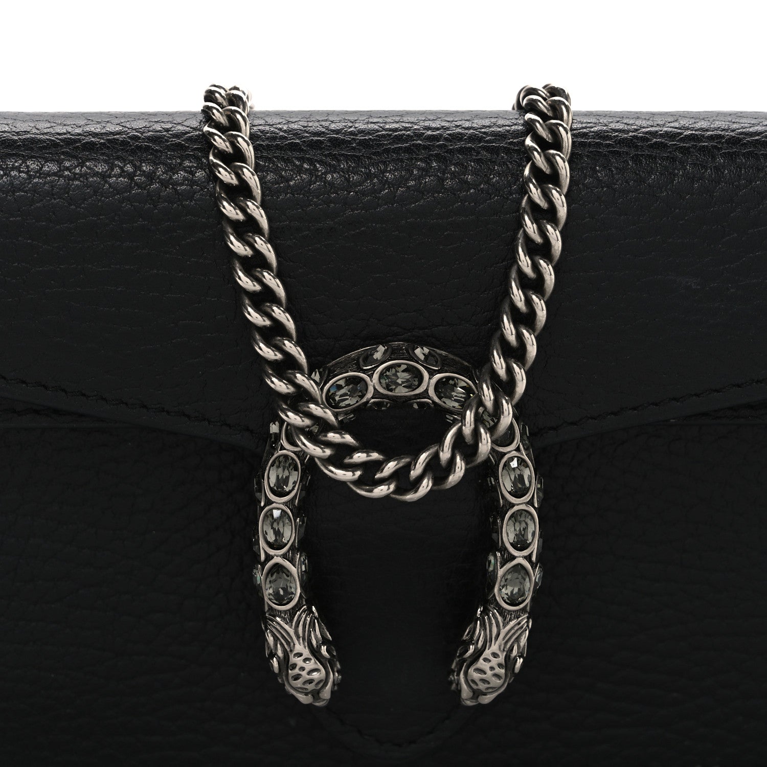 Calfskin Super Mini Dionysus Shoulder Bag Black