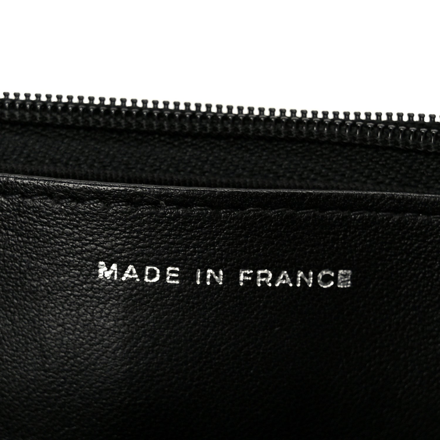 Pearly Lambskin Quilted Wallet On Chain WOC So Black