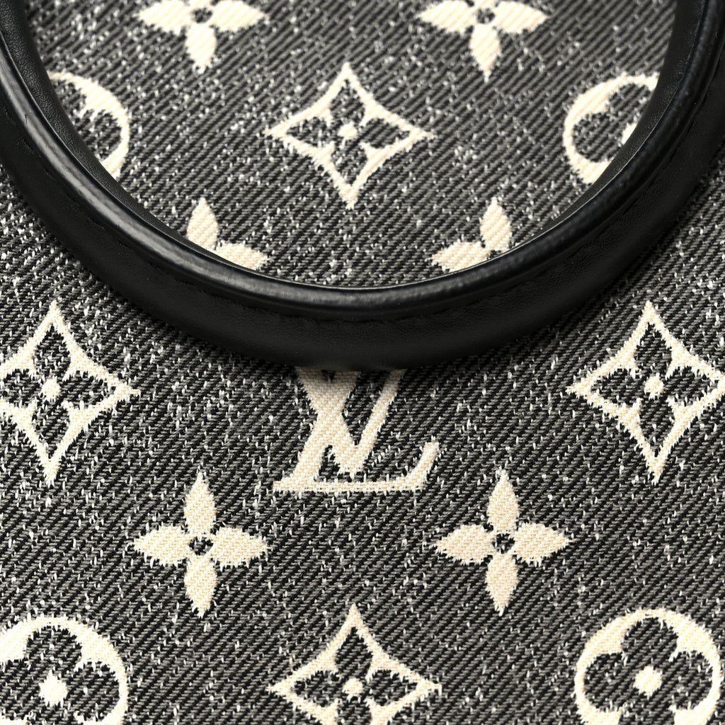 Denim Monogram Jacquard Speedy Bandouliere 25 Black