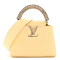 Taurillon Snakeskin Mini Capucines Banane
