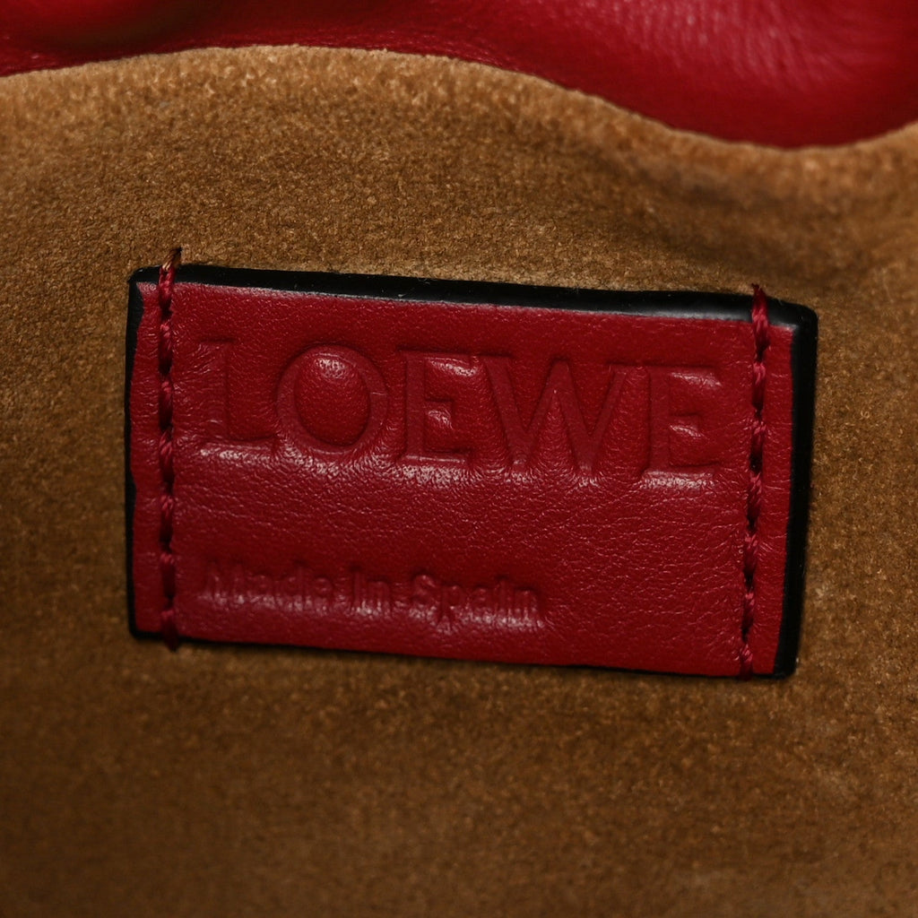 Calfskin Mini Flamenco Knot Bag Red