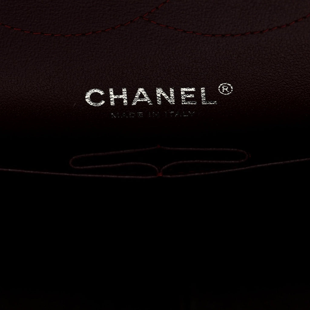 Lambskin Quilted Jumbo Double Flap Black