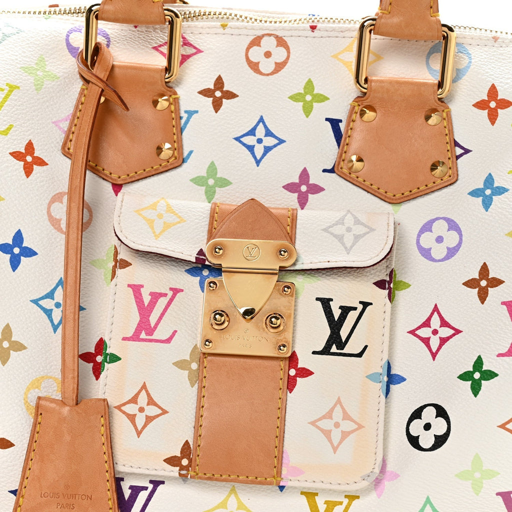 Monogram Multicolor Speedy 30 White