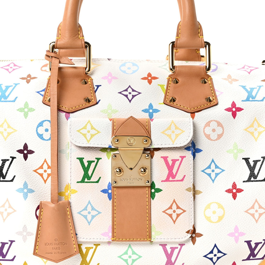 Monogram Multicolor Speedy 30 White