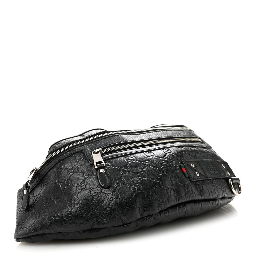 Guccissima Web Belt Bag Black