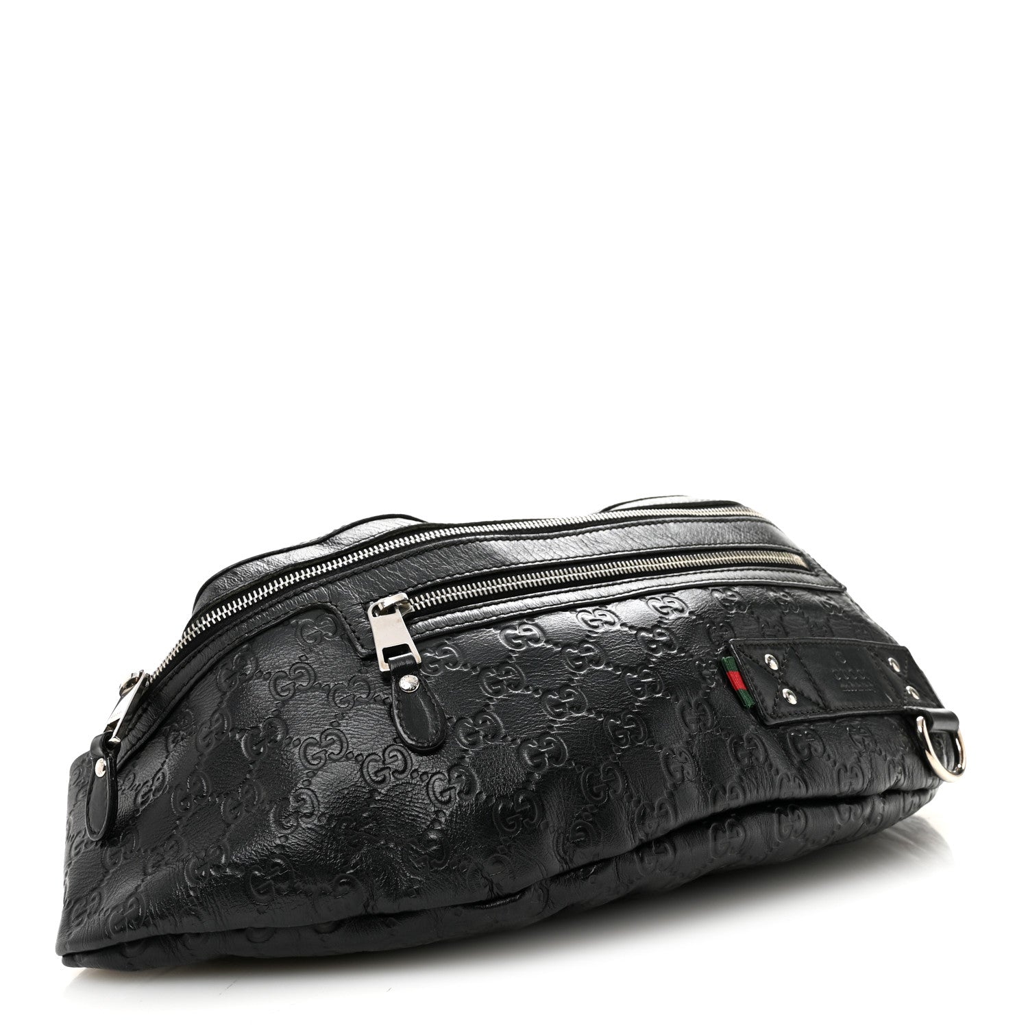 Guccissima Web Belt Bag Black