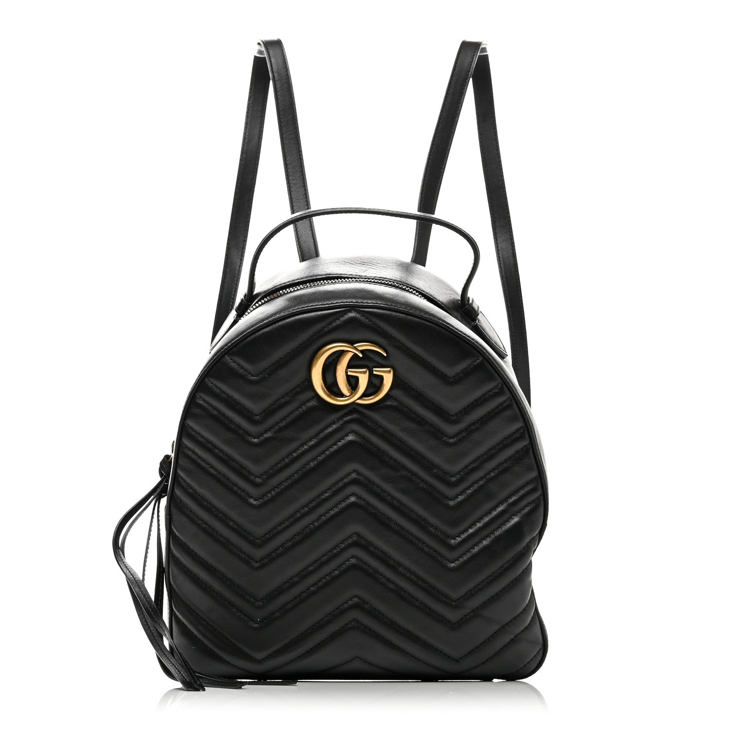 Calfskin Matelasse GG Marmont Dome Backpack Black