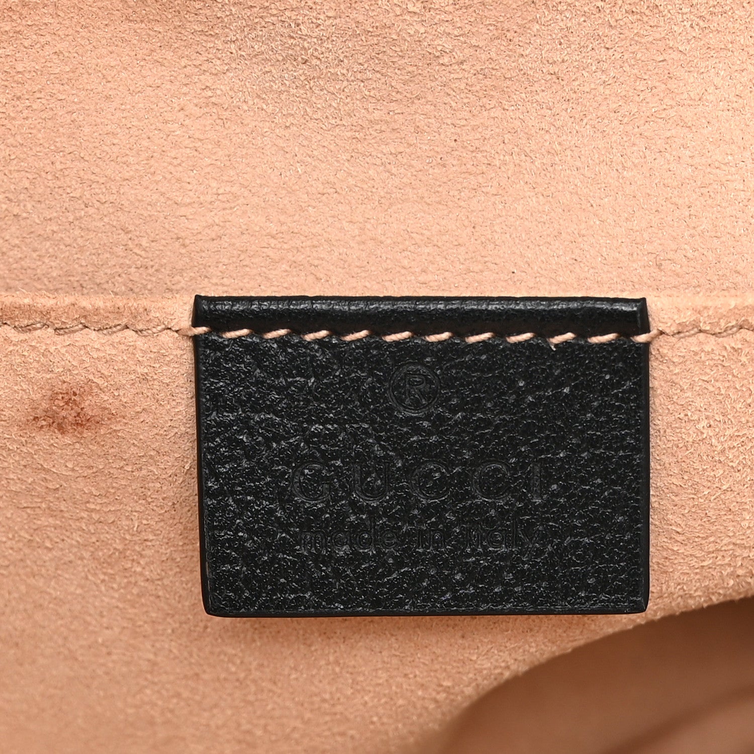 Textured Calfskin Web Small Ophidia Tote Bag Black