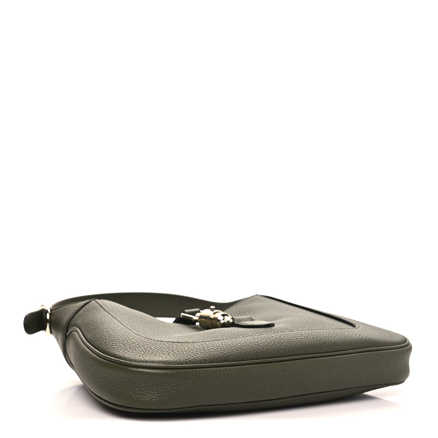 Grand Prix Calfskin Medium Jackie 1961 Hobo Dark Green