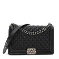 Caviar Quilted New Medium Boy Flap Black