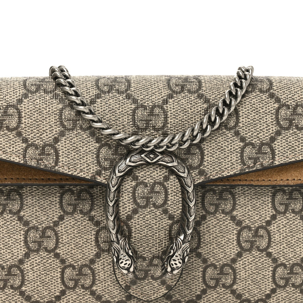 GG Supreme Monogram Super Mini Dionysus Shoulder Bag Taupe