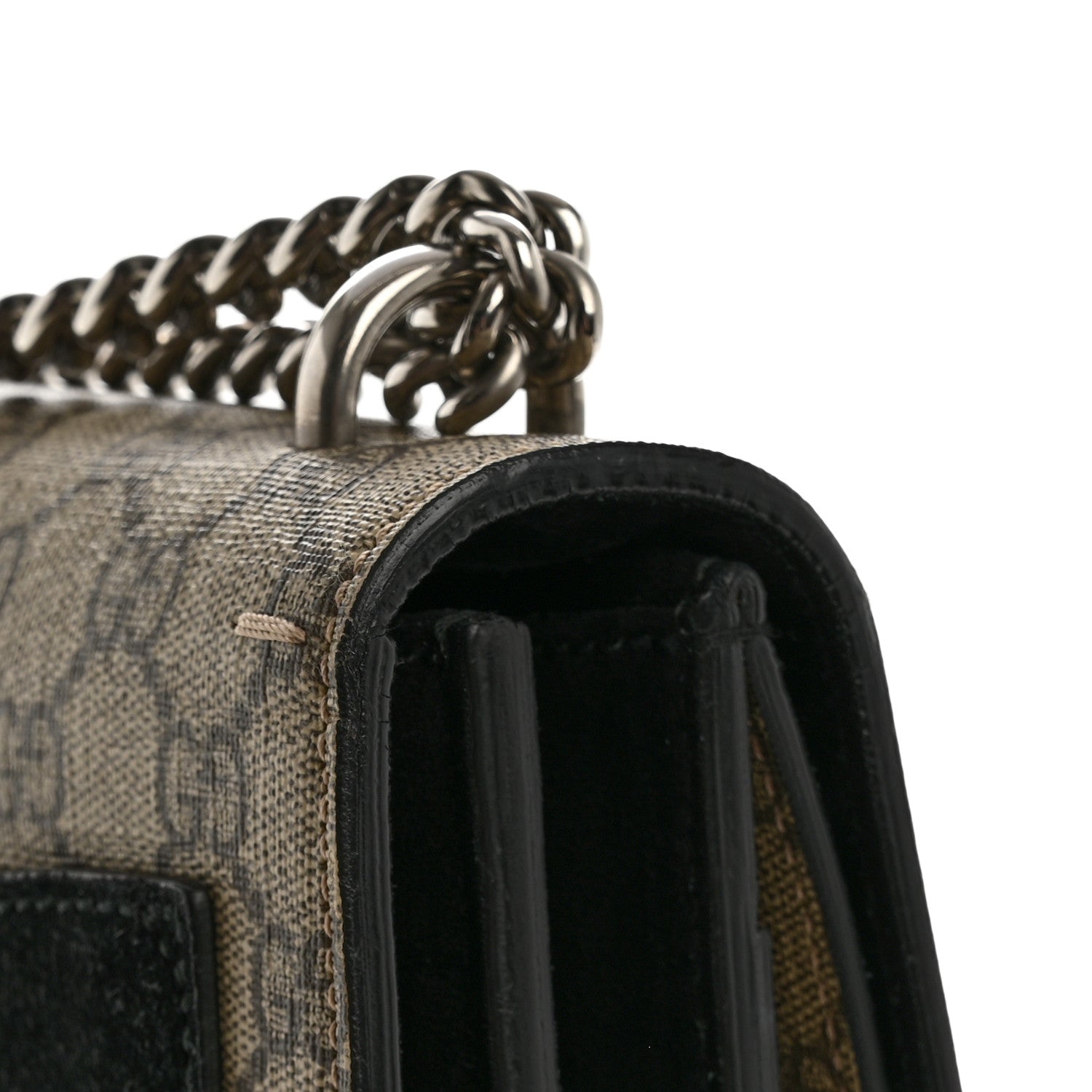 GG Supreme Monogram Medium Dionysus Shoulder Bag Black