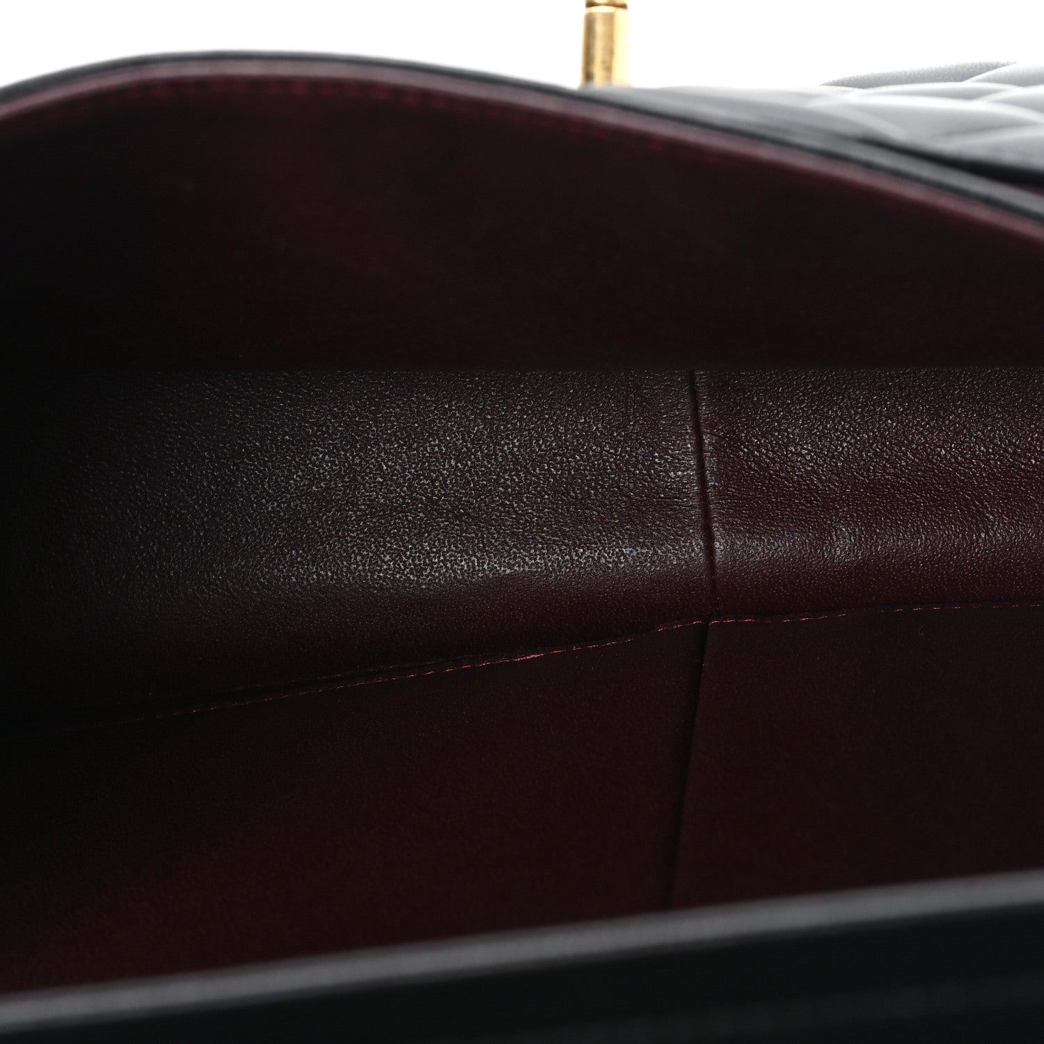Lambskin Quilted Jumbo Double Flap Black