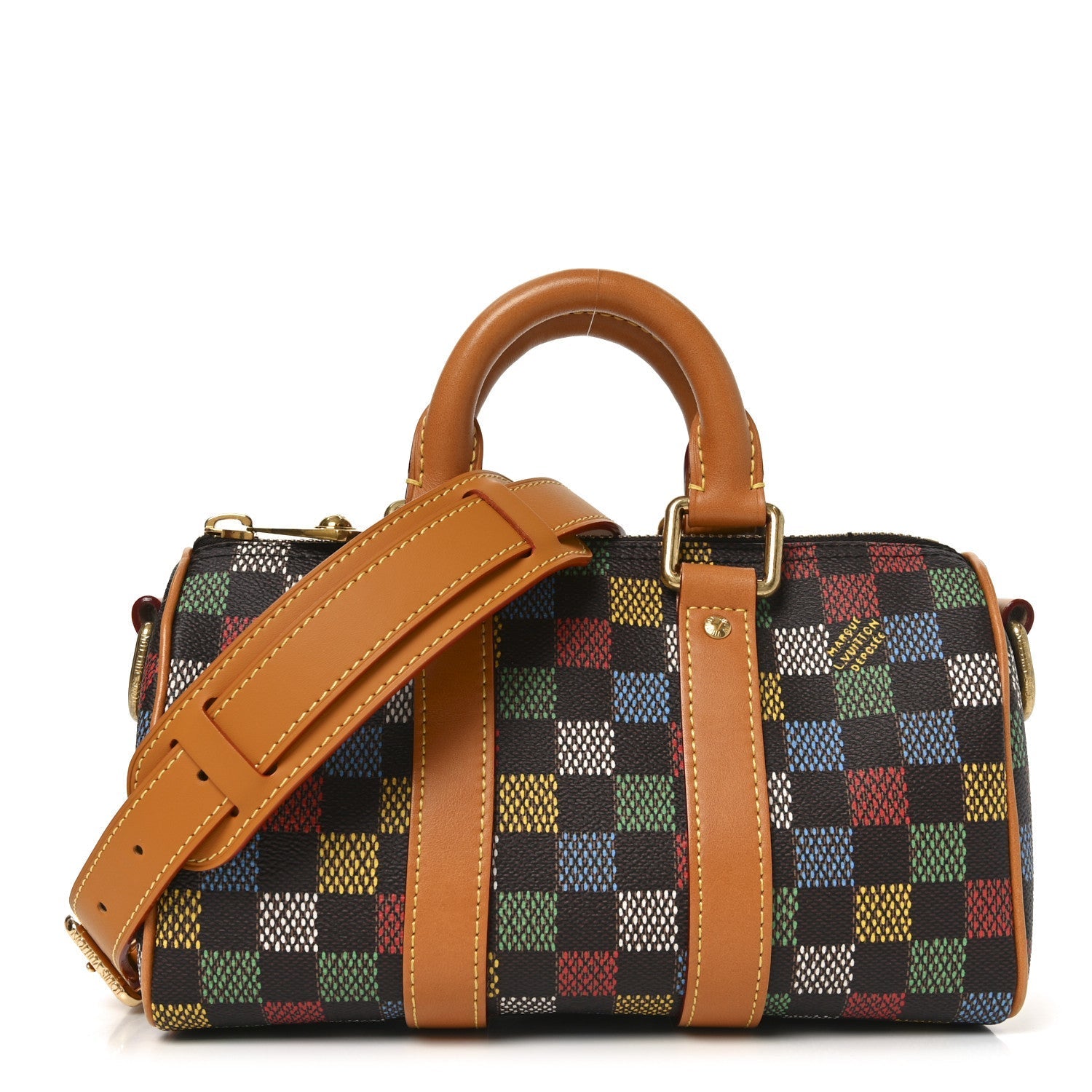 LV Vers Damier Ebene Keepall Bandouliere 25