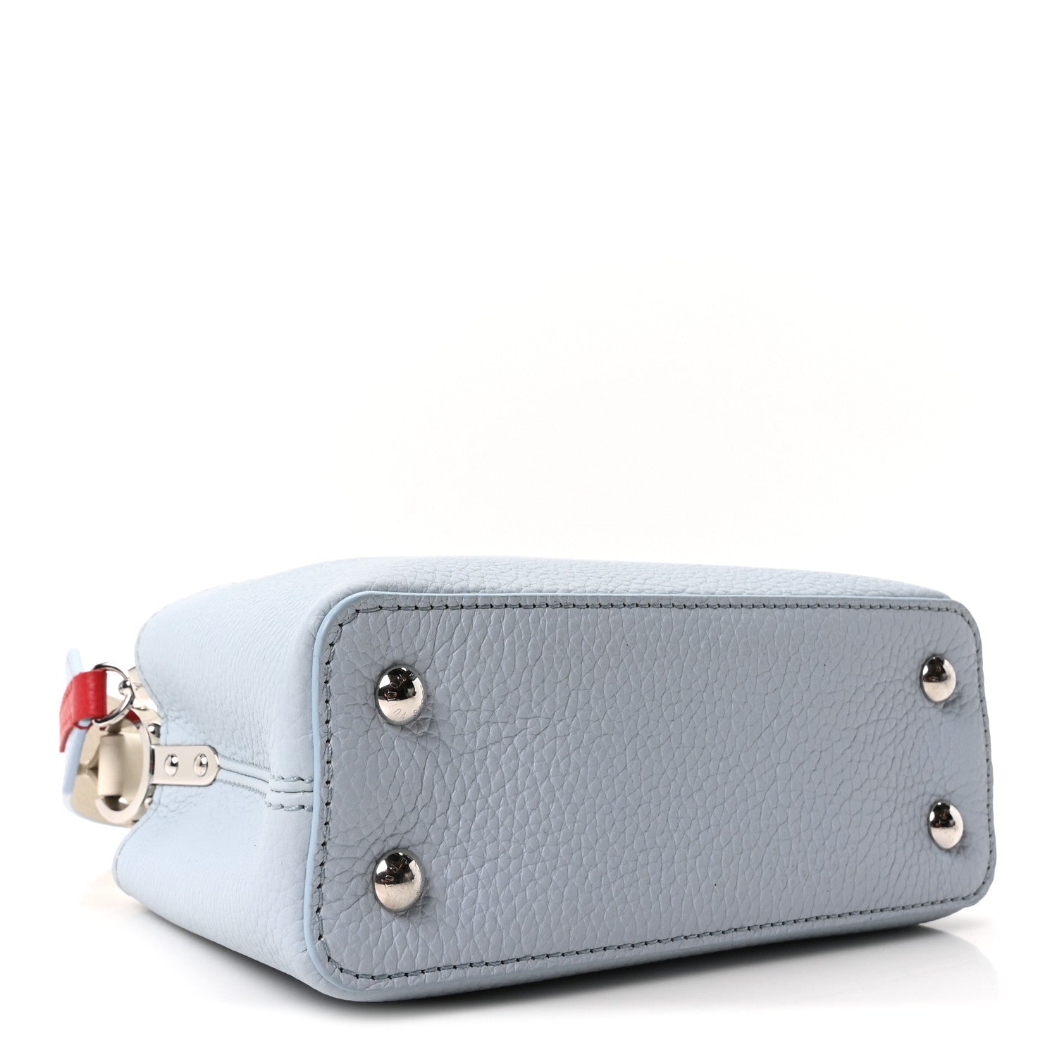 Taurillon Capucines Mini Light Blue White Red