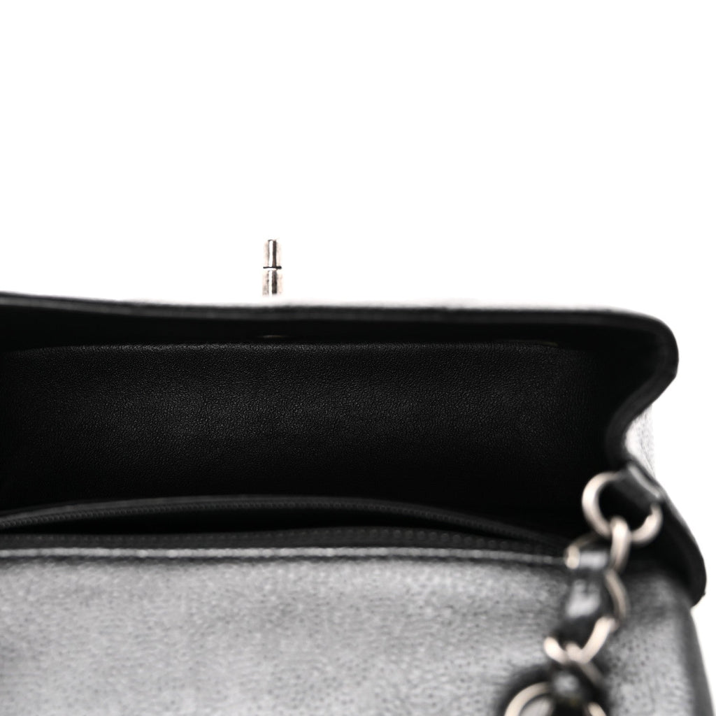 Caviar Quilted Mini Rectangular Flap Black