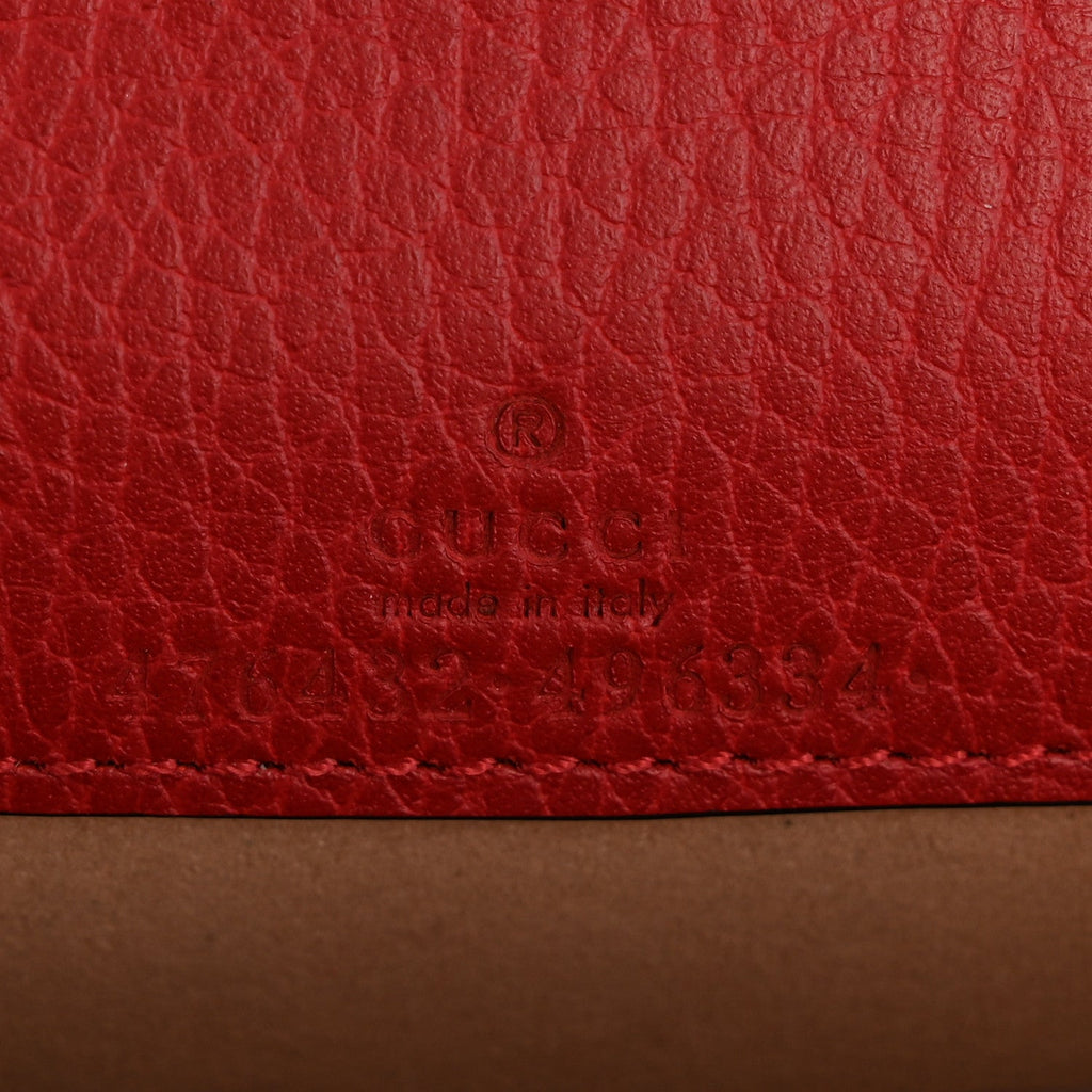 Calfskin Super Mini Dionysus Shoulder Bag Hibiscus Red