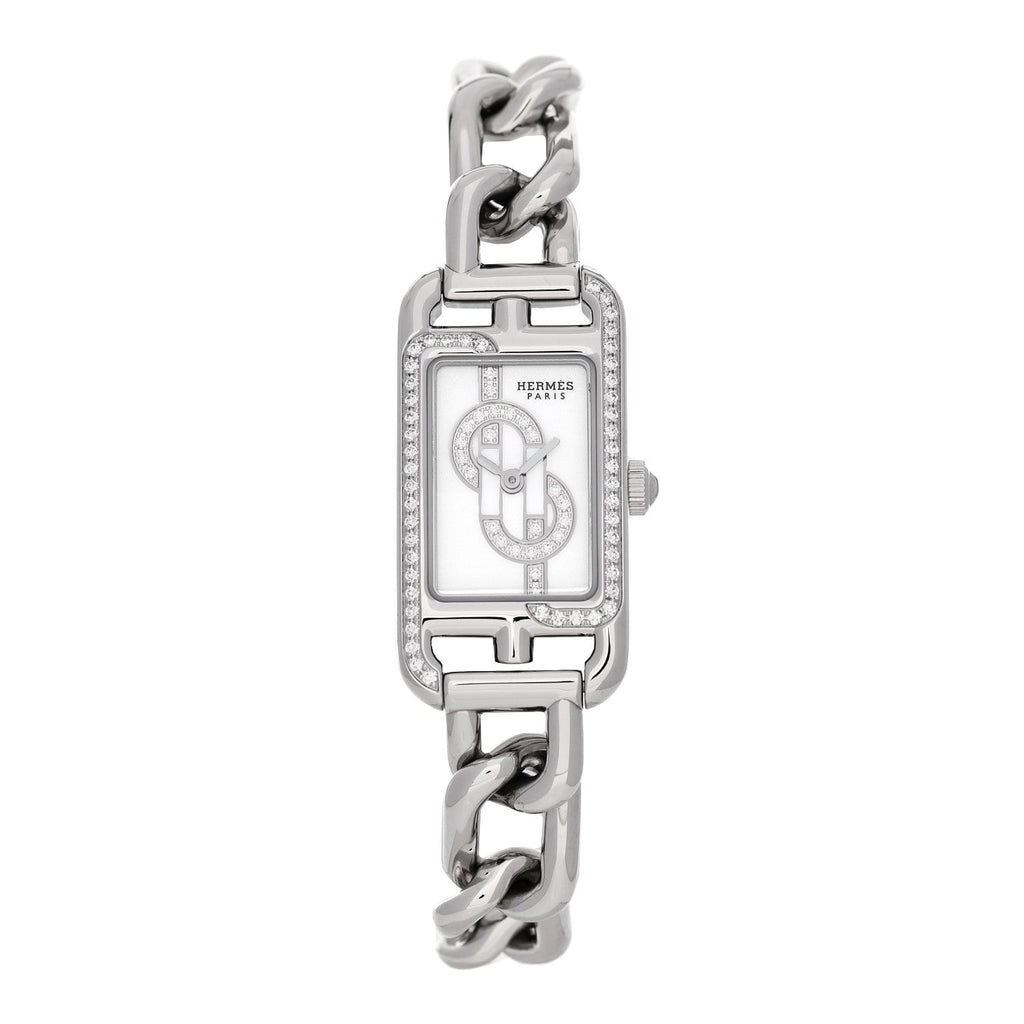 Stainless Steel Diamond Bezel 17mm Nantucket Quartz Watch