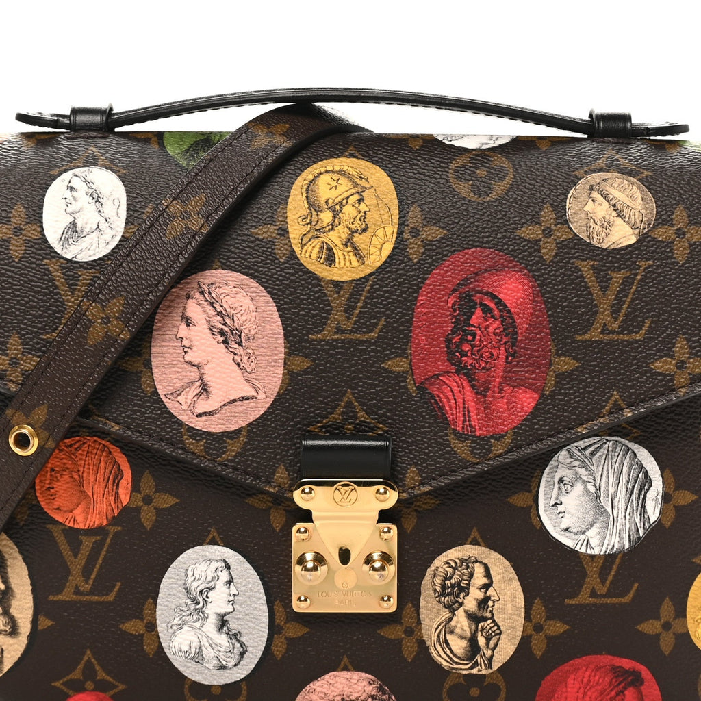 X FORNASETTI Monogram Cameo Pochette Metis
